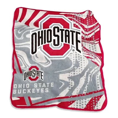 NCAA Ohio State Buckeyes 50" x 60" Swirl Raschel Throw Blanket