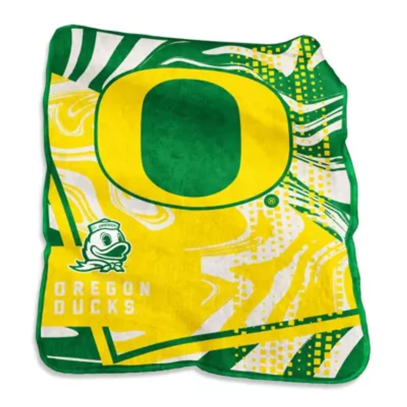 NCAA Oregon Ducks 50" x 60" Swirl Raschel Throw Blanket