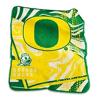 NCAA Oregon Ducks 50" x 60" Swirl Raschel Throw Blanket