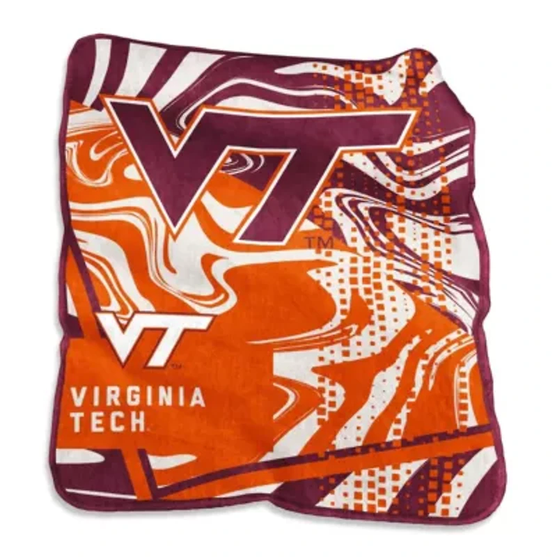 NCAA Virginia Tech Hokies 50" x 60" Swirl Raschel Throw Blanket