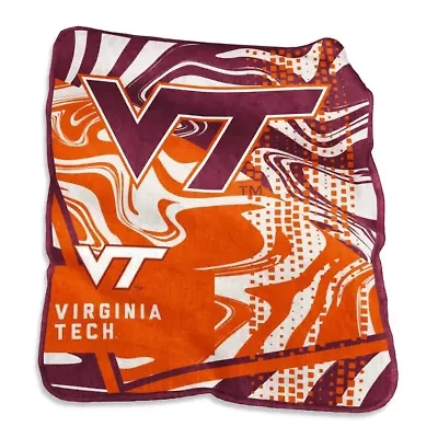 NCAA Virginia Tech Hokies 50" x 60" Swirl Raschel Throw Blanket