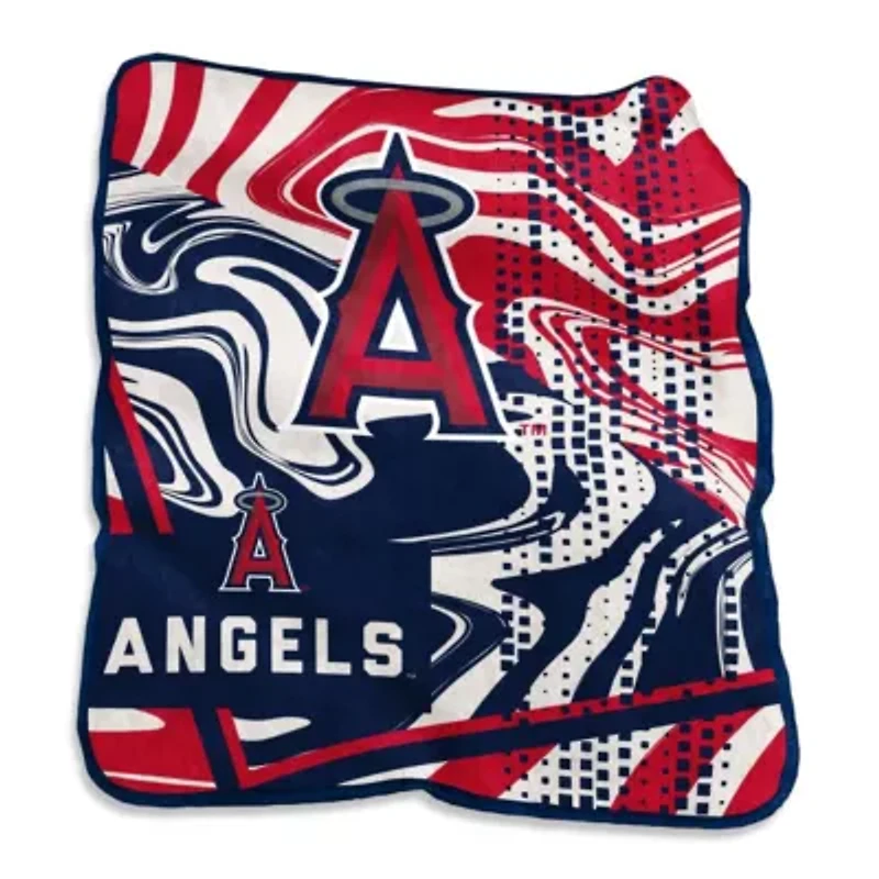 MLB Los Angeles Angels 50" x 60" Swirl Raschel Throw Blanket