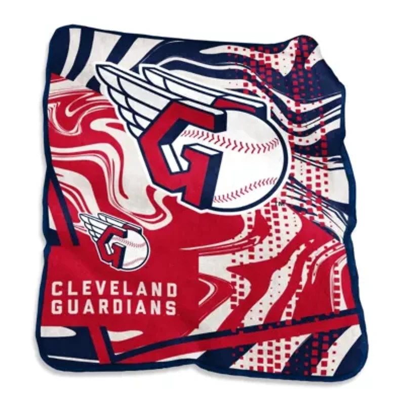MLB Cleveland Guardians 50" x 60" Swirl Raschel Throw Blanket