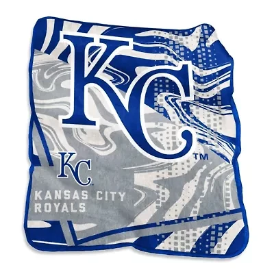 MLB Kansas City Royals 50" x 60" Swirl Raschel Throw Blanket