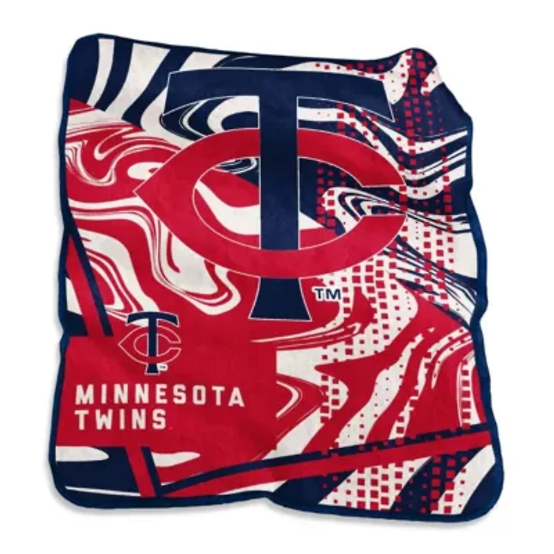 MLB Minnesota Twins 50" x 60" Swirl Raschel Throw Blanket