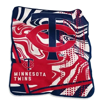 MLB Minnesota Twins 50" x 60" Swirl Raschel Throw Blanket