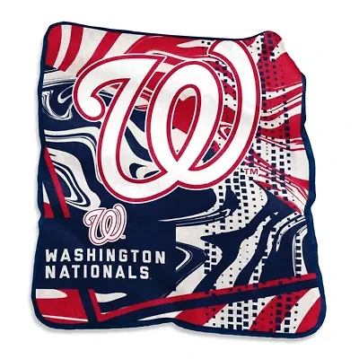 MLB Washington Nationals 50" x 60" Swirl Raschel Throw Blanket
