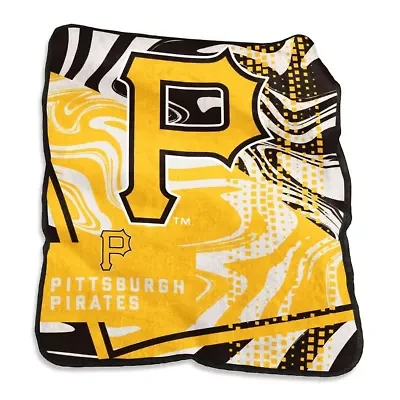 MLB Pittsburgh Pirates 50" x 60" Swirl Raschel Throw Blanket