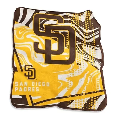 MLB San Diego Padres 50" x 60" Swirl Raschel Throw Blanket