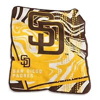 MLB San Diego Padres 50" x 60" Swirl Raschel Throw Blanket