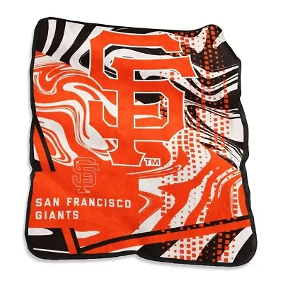 MLB San Francisco Giants 50" x 60" Swirl Raschel Throw Blanket
