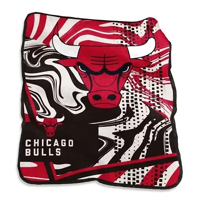 NBA Chicago Bulls 50" x 60" Swirl Raschel Throw Blanket