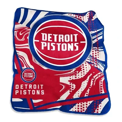 NBA Detroit Pistons 50" x 60" Swirl Raschel Throw Blanket