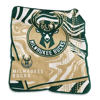 NBA Milwaukee Bucks 50" x 60" Swirl Raschel Throw Blanket
