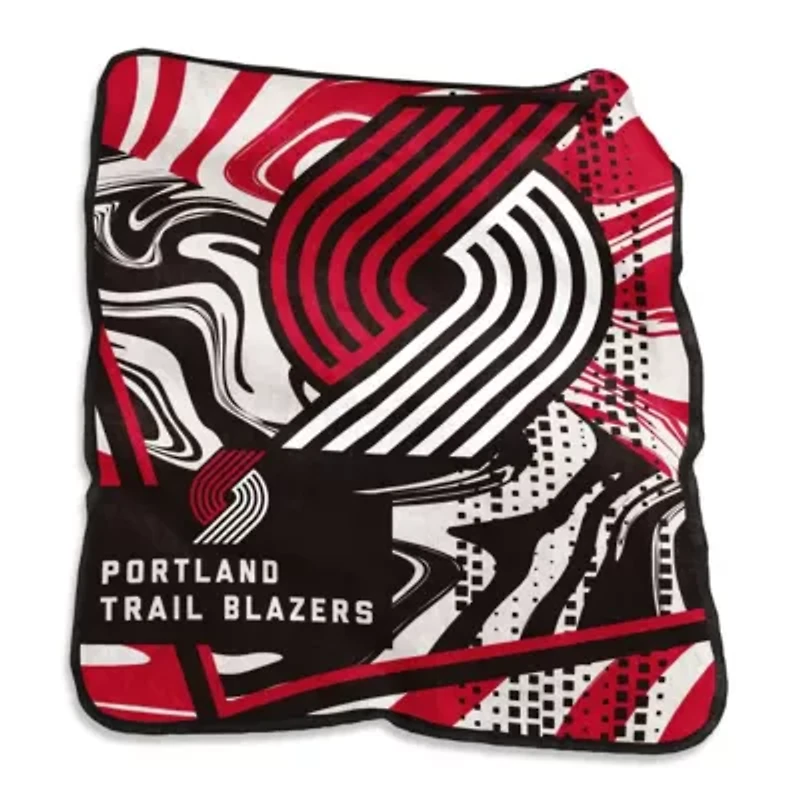 NBA Portland Trail Blazers 50" x 60" Swirl Raschel Throw Blanket