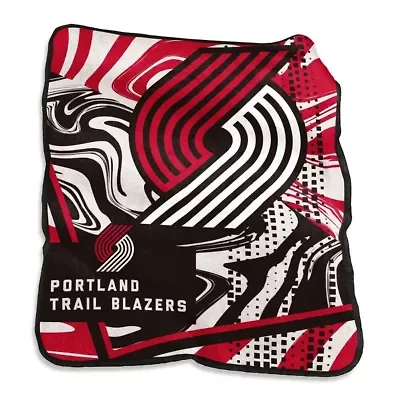 NBA Portland Trail Blazers 50" x 60" Swirl Raschel Throw Blanket