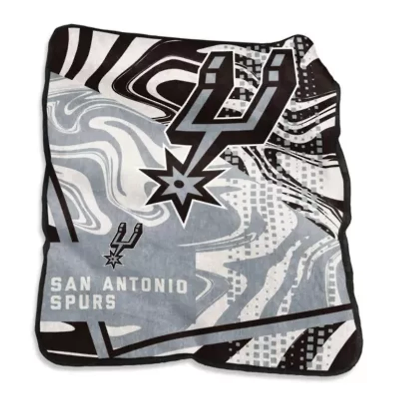 NBA San Antonio Spurs 50" x 60" Swirl Raschel Throw Blanket