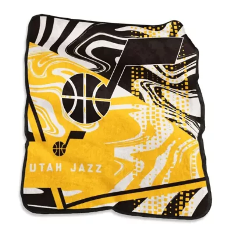 NBA Utah Jazz 50" x 60" Swirl Raschel Throw Blanket