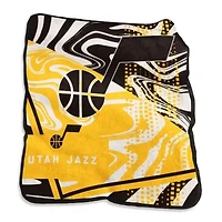 NBA Utah Jazz 50" x 60" Swirl Raschel Throw Blanket