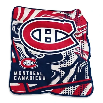 NHL Montreal Canadiens 50" x 60" Swirl Raschel Throw Blanket