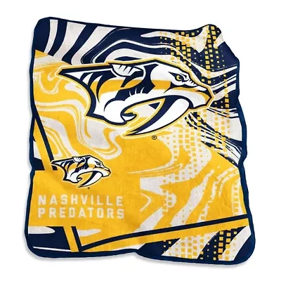 NHL Nashville Predators 50" x 60" Swirl Raschel Throw Blanket