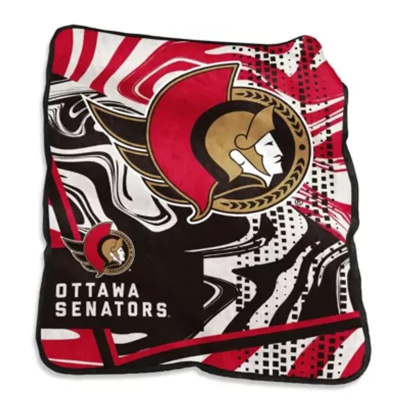 NHL Ottawa Senators 50" x 60" Swirl Raschel Throw Blanket