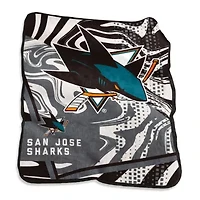 NHL San Jose Sharks 50" x 60" Swirl Raschel Throw Blanket