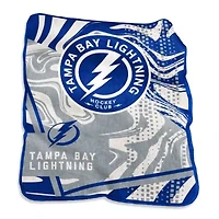 NHL Tampa Bay Lightning 50" x 60" Swirl Raschel Throw Blanket