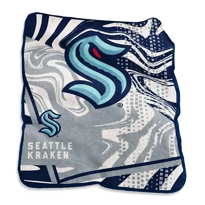NHL Seattle Kraken 50" x 60" Swirl Raschel Throw Blanket