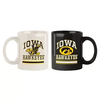 NCAA Iowa Hawkeyes Two-Pack 15oz. Color Mug Set