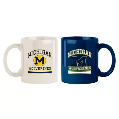 NCAA Michigan Wolverines Two-Pack 15oz. Color Mug Set