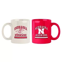 NCAA Nebraska Huskers Two-Pack 15oz. Color Mug Set