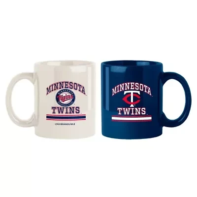 MLB Minnesota Twins Two-Pack 15oz. Color Mug Set
