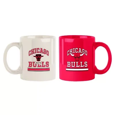 NBA Chicago Bulls Two-Pack 15oz. Color Mug Set