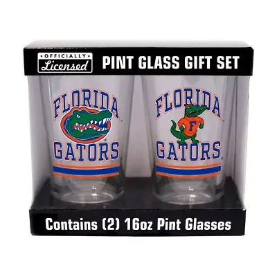 NCAA Florida Gators 16oz. Pint Glass Two Pack