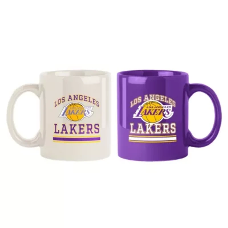 NBA Los Angeles Lakers Two-Pack 15oz. Color Mug Set