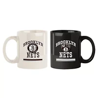 NBA Brooklyn Nets Two-Pack 15oz. Color Mug Set