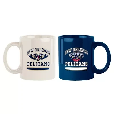 NBA New Orleans Pelicans Two-Pack 15oz. Color Mug Set