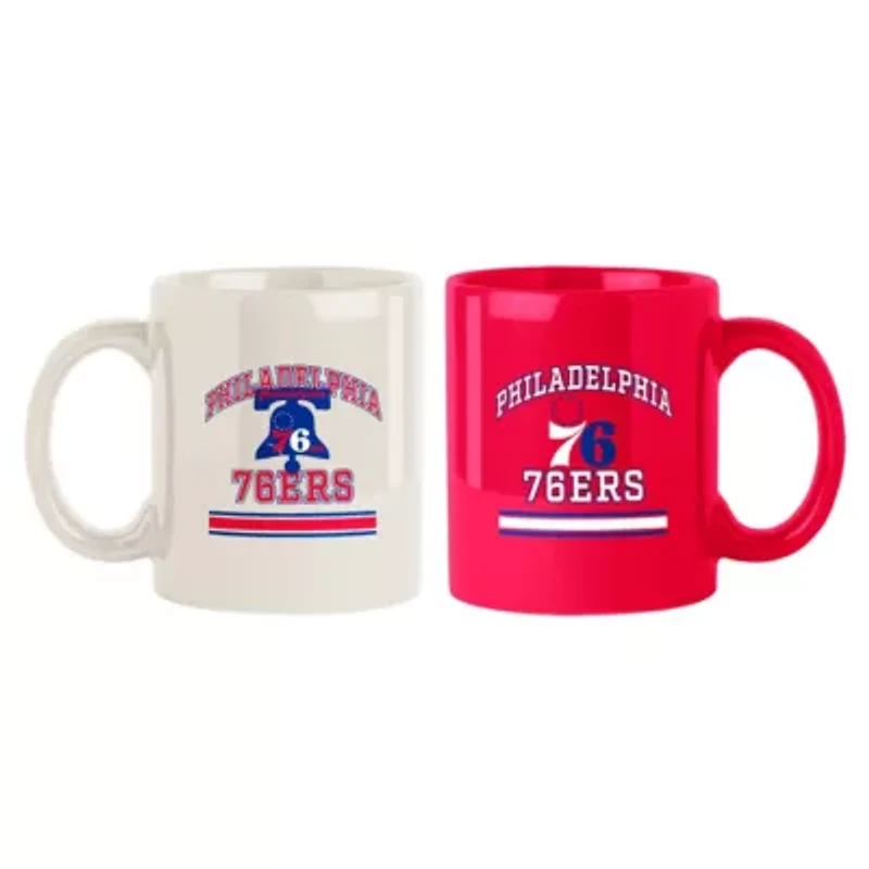 NBA Philadelphia 76ers Two-Pack 15oz. Color Mug Set