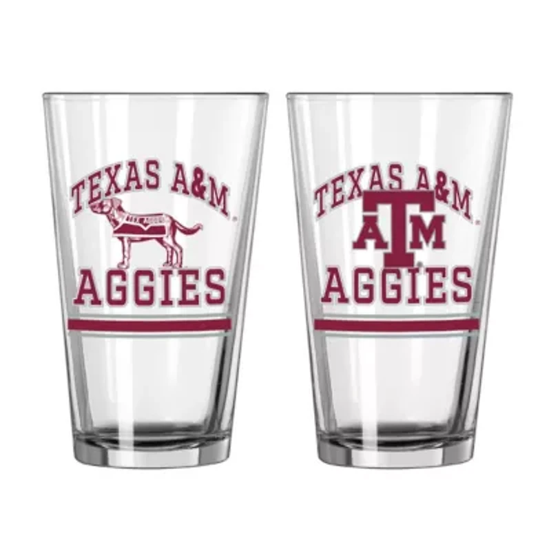 NCAA Texas A&M Aggies 16oz. Pint Glass Two Pack