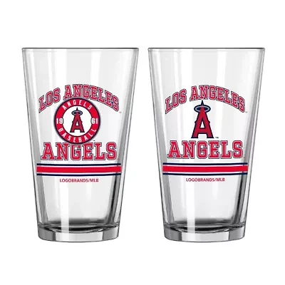 MLB Los Angeles Angels 16oz. Pint Glass Two Pack