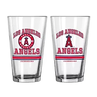 MLB Los Angeles Angels 16oz. Pint Glass Two Pack
