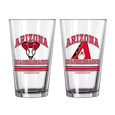 MLB Arizona Diamondbacks 16oz. Pint Glass Two Pack