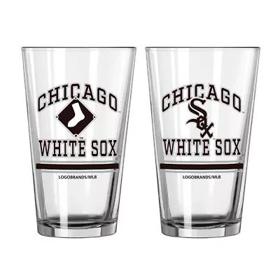 Chicago White Sox MLB Chicago Sox 16oz. Pint Glass Two Pack