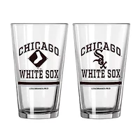 Chicago White Sox MLB Chicago Sox 16oz. Pint Glass Two Pack