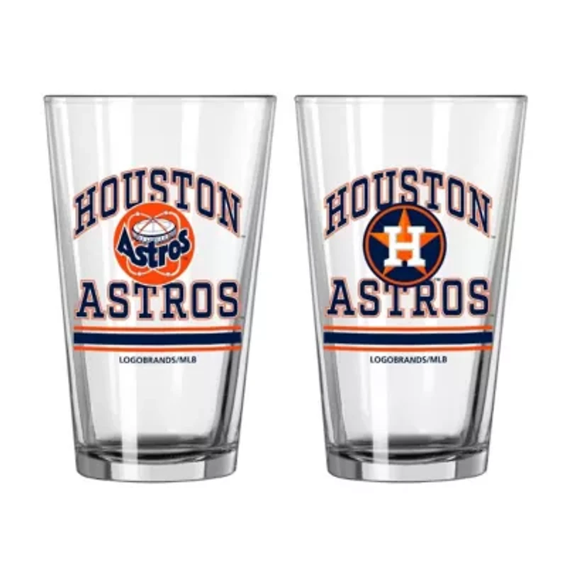 MLB Houston Astros 16oz. Pint Glass Two Pack