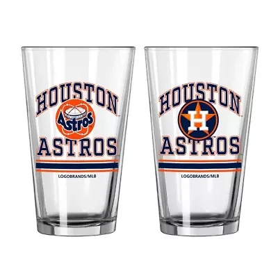 MLB Houston Astros 16oz. Pint Glass Two Pack