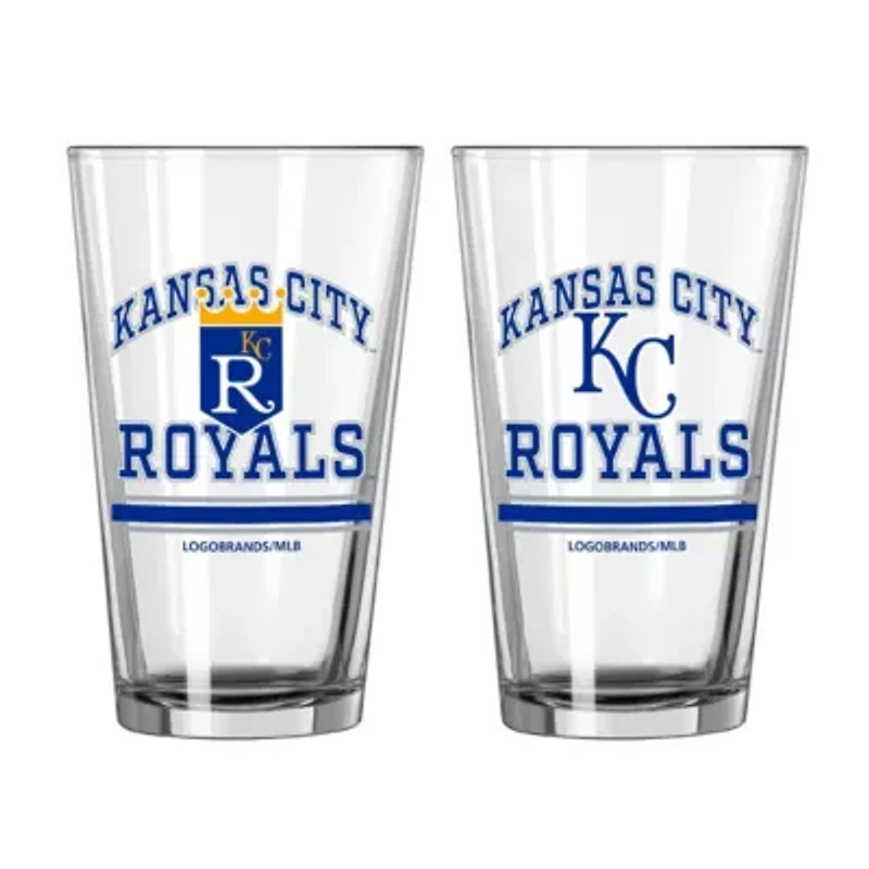 MLB Kansas City Royals 16oz. Pint Glass Two Pack