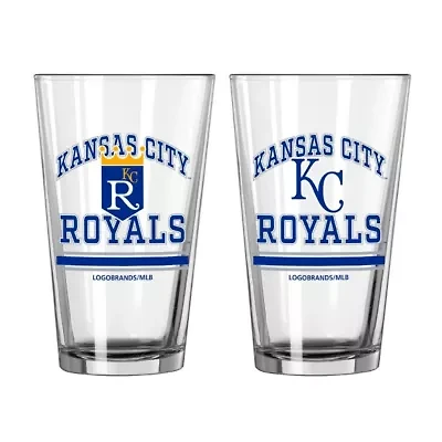 MLB Kansas City Royals 16oz. Pint Glass Two Pack