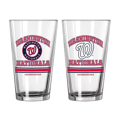 MLB Washington Nationals 16oz. Pint Glass Two Pack